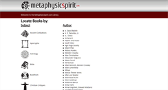 Desktop Screenshot of metaphysicspirit.com